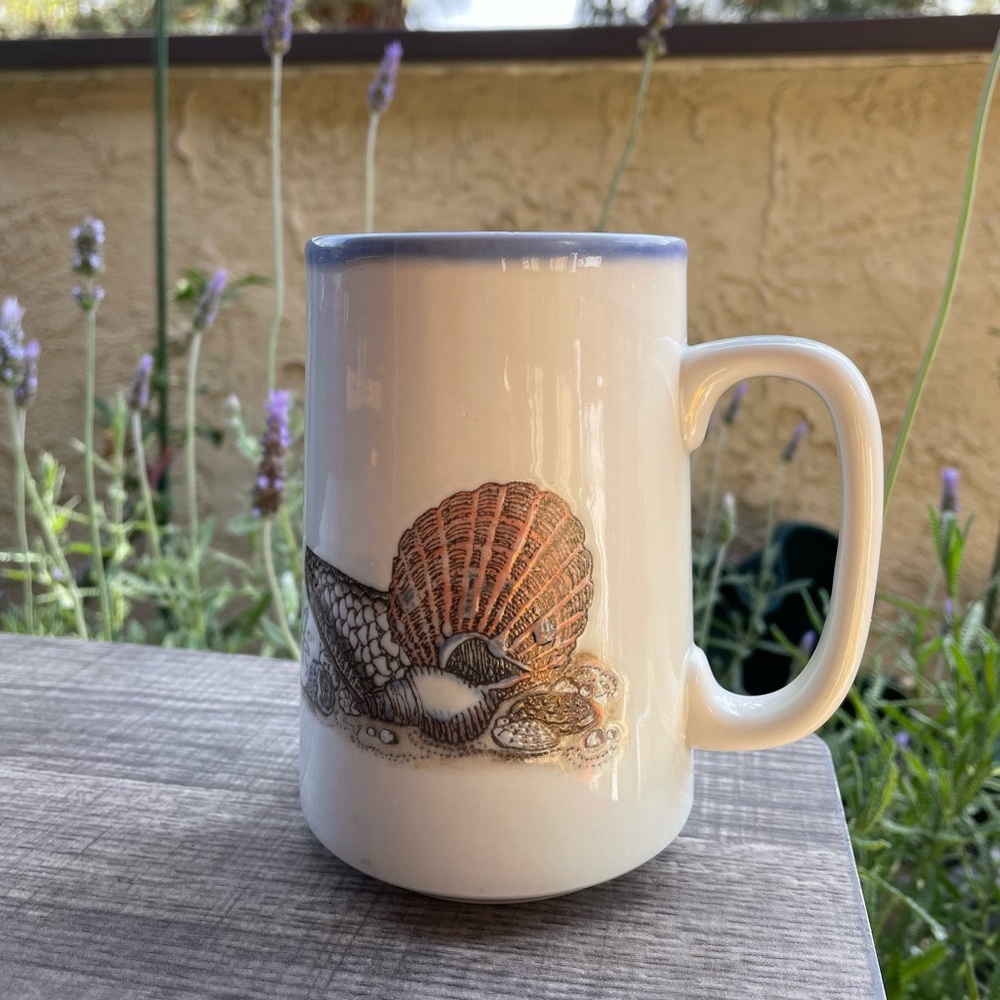 Otagiri Japan Seashell Mug by Sheila Brown